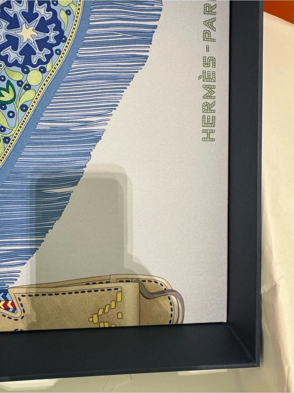 ‘26 Hermes Petit h - Large Decorative Silk/Twill Upholstered Box - BNIB